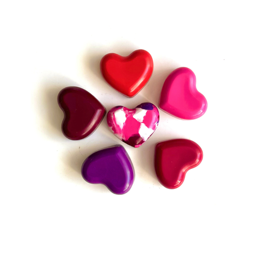 Rosy Heart Crayons