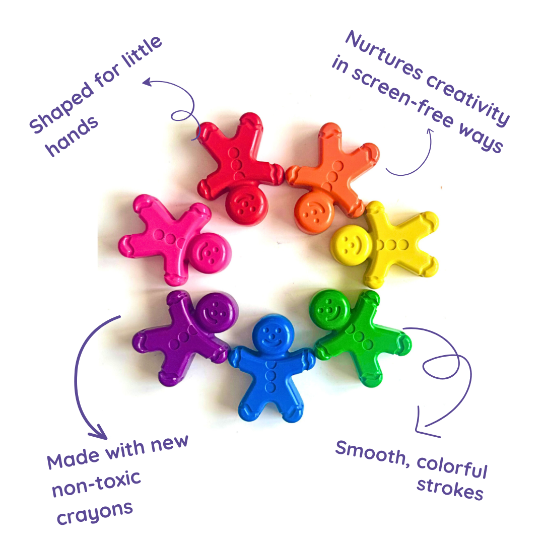 Gingerbread Men Crayons