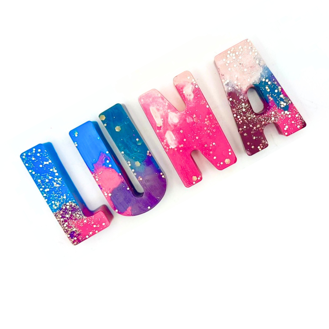 Glitter Name Crayons