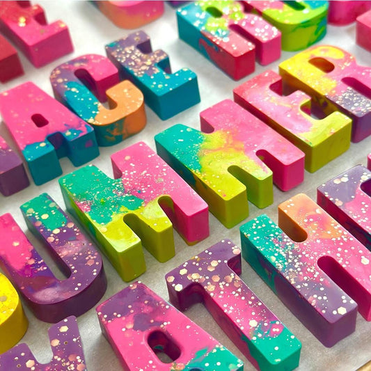 Personalized Glitter Name Crayons – Kids Gifts