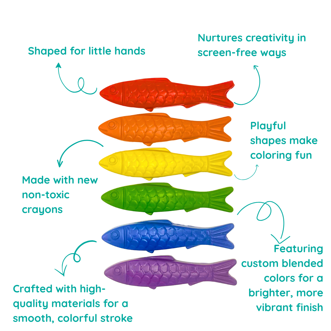 Fish Shaped Crayons