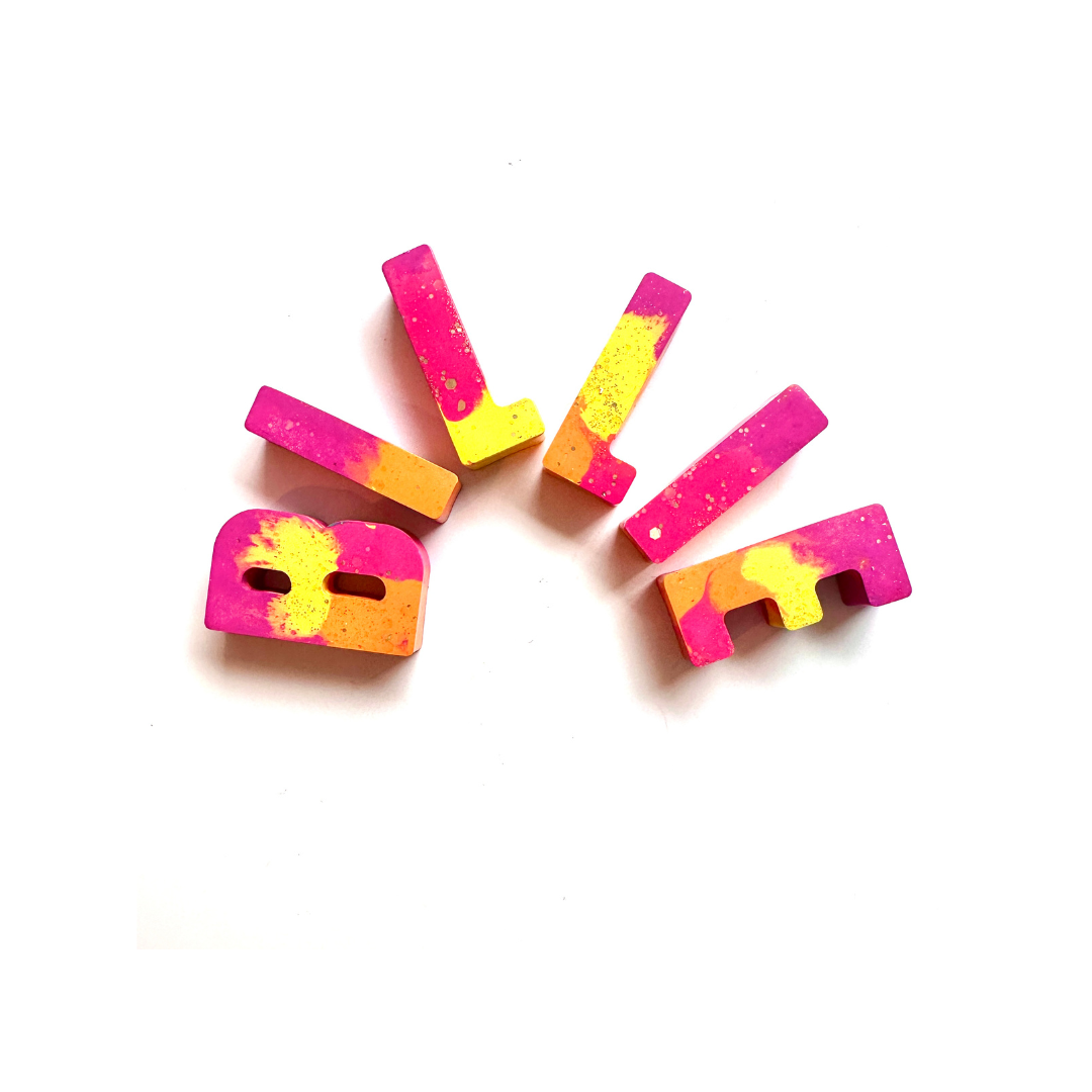 Glitter Name Crayons