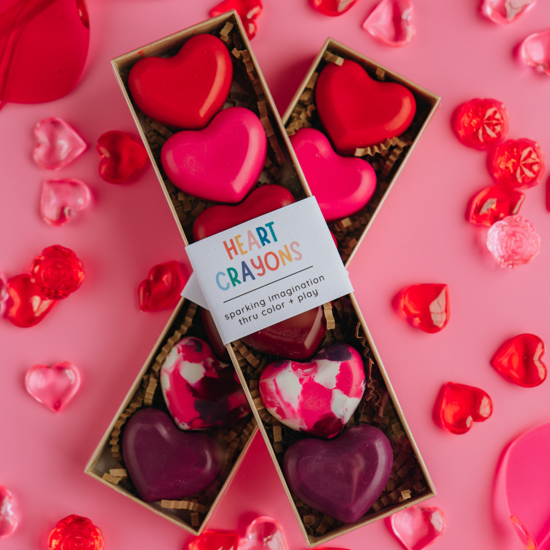 Rosy Heart Crayons