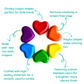Rainbow Heart Crayons