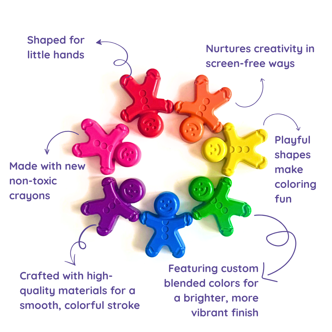 Gingerbread Men Crayons