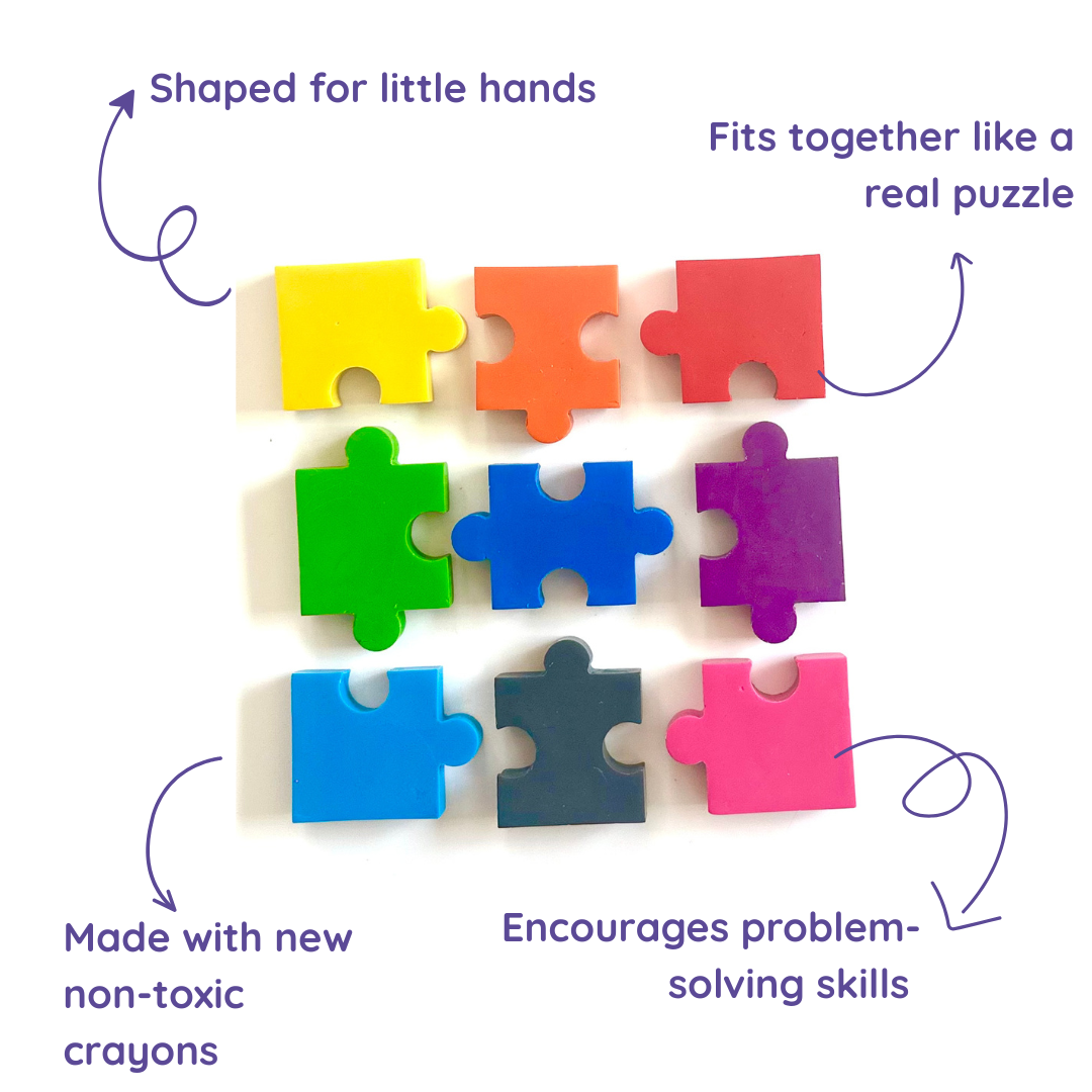 Puzzle Shaped Crayons