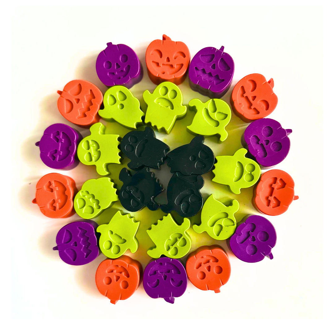 Mini Pumpkin & Ghost Crayons