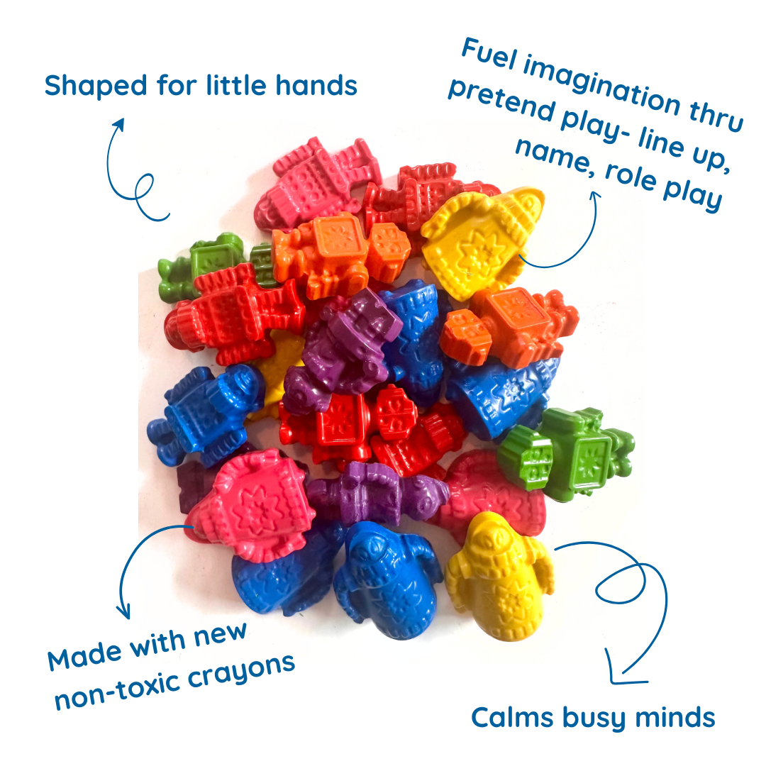 Robot Shaped Crayons