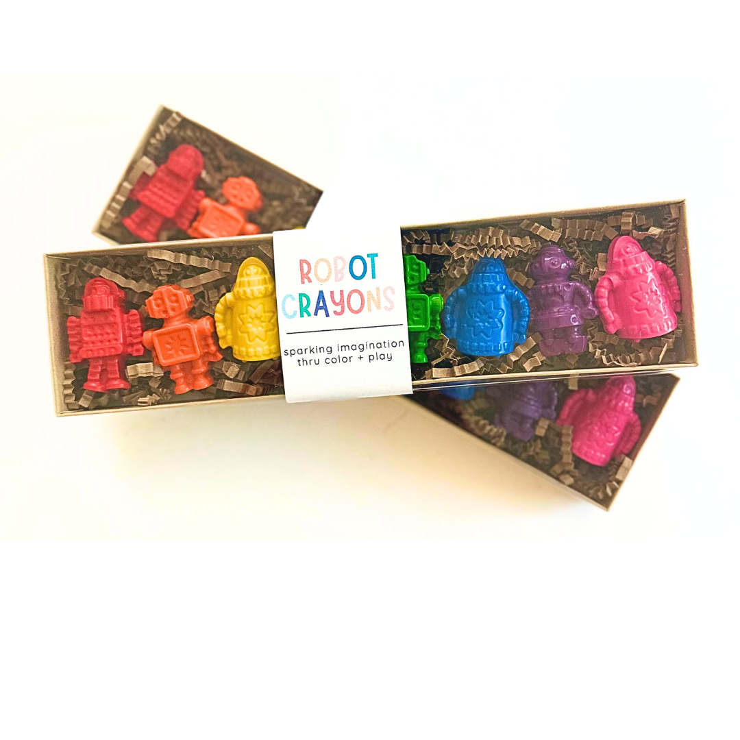 Robot Shaped Crayons