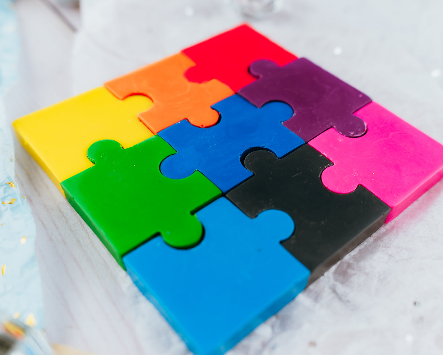 Puzzle Shaped Crayons
