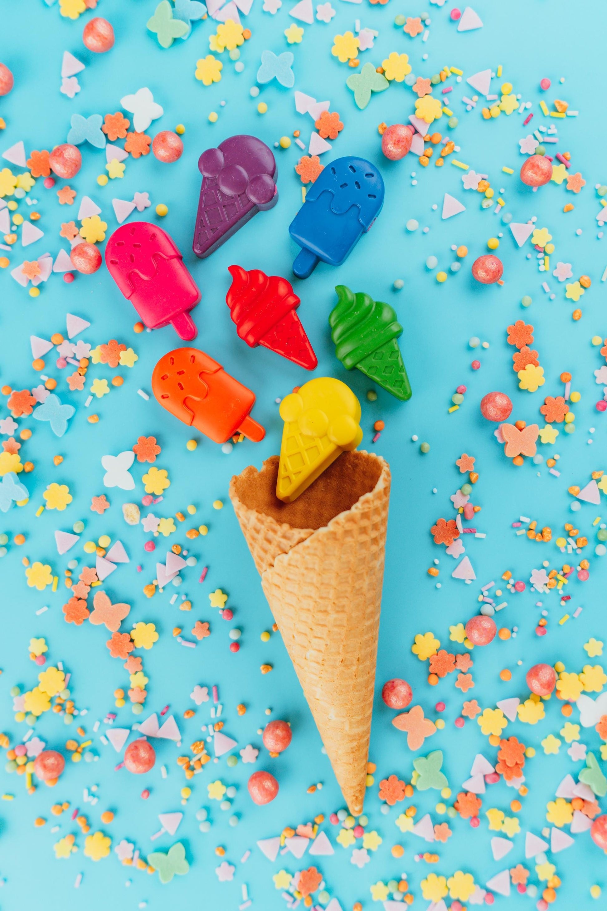 Novelty Ice Cream Crayons Popsicle Design Party Favors Kids Birthday Celebration Gifts Creative Art Supplies Toddler Coloring Activities Summer Party Ideas Non Toxic Drawing Tools Vibrant Colors Collection Children Craft Supplies Goodie Bag