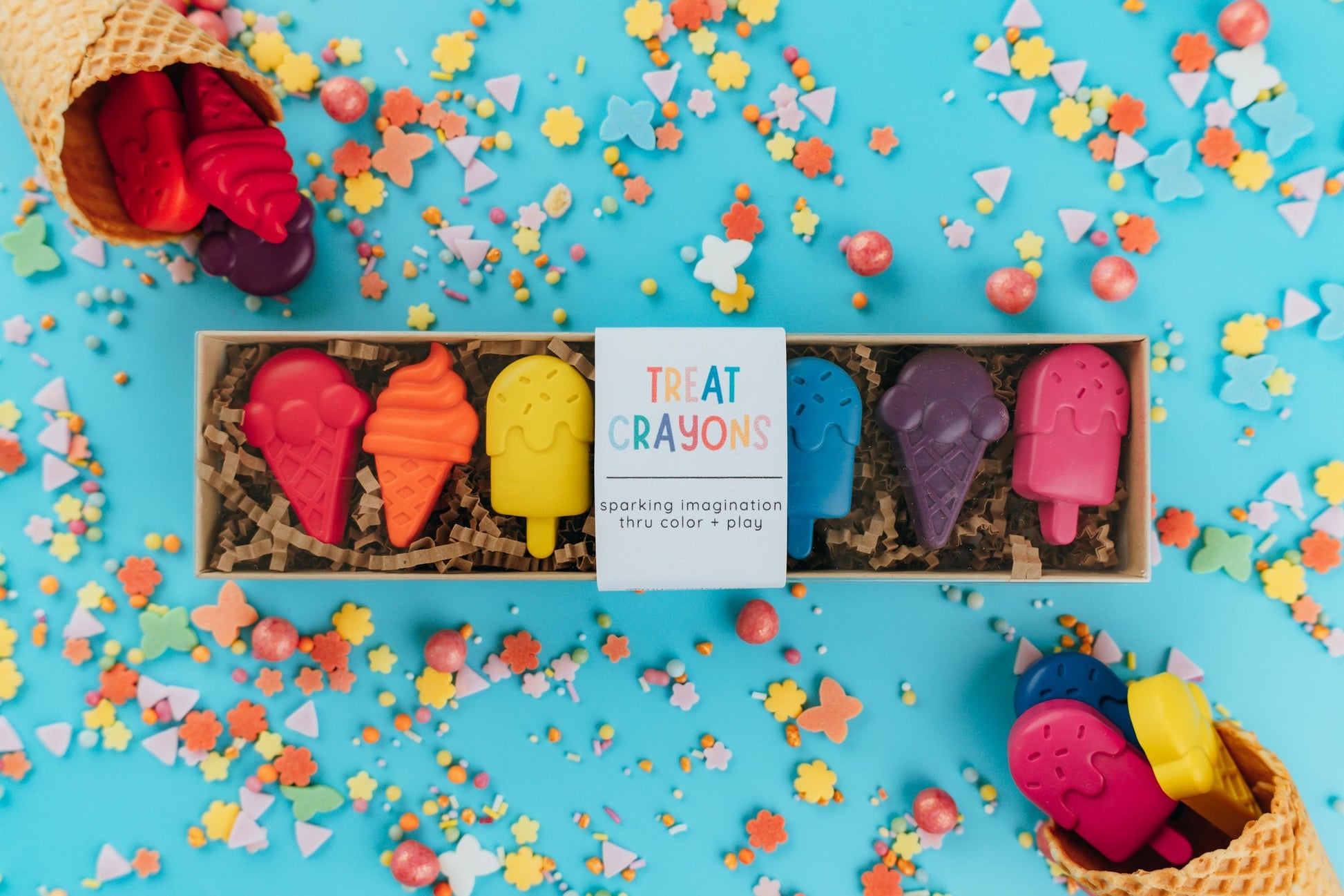 Summer Party Favors Ice Cream Crayons Kids Birthday Celebration Supplies Popsicle Shaped Coloring Tools Creative Toddler Activities Non Toxic Art Materials Vibrant Drawing Supplies Children Party Gifts Novelty Craft Tools Goodie Bag Fillers