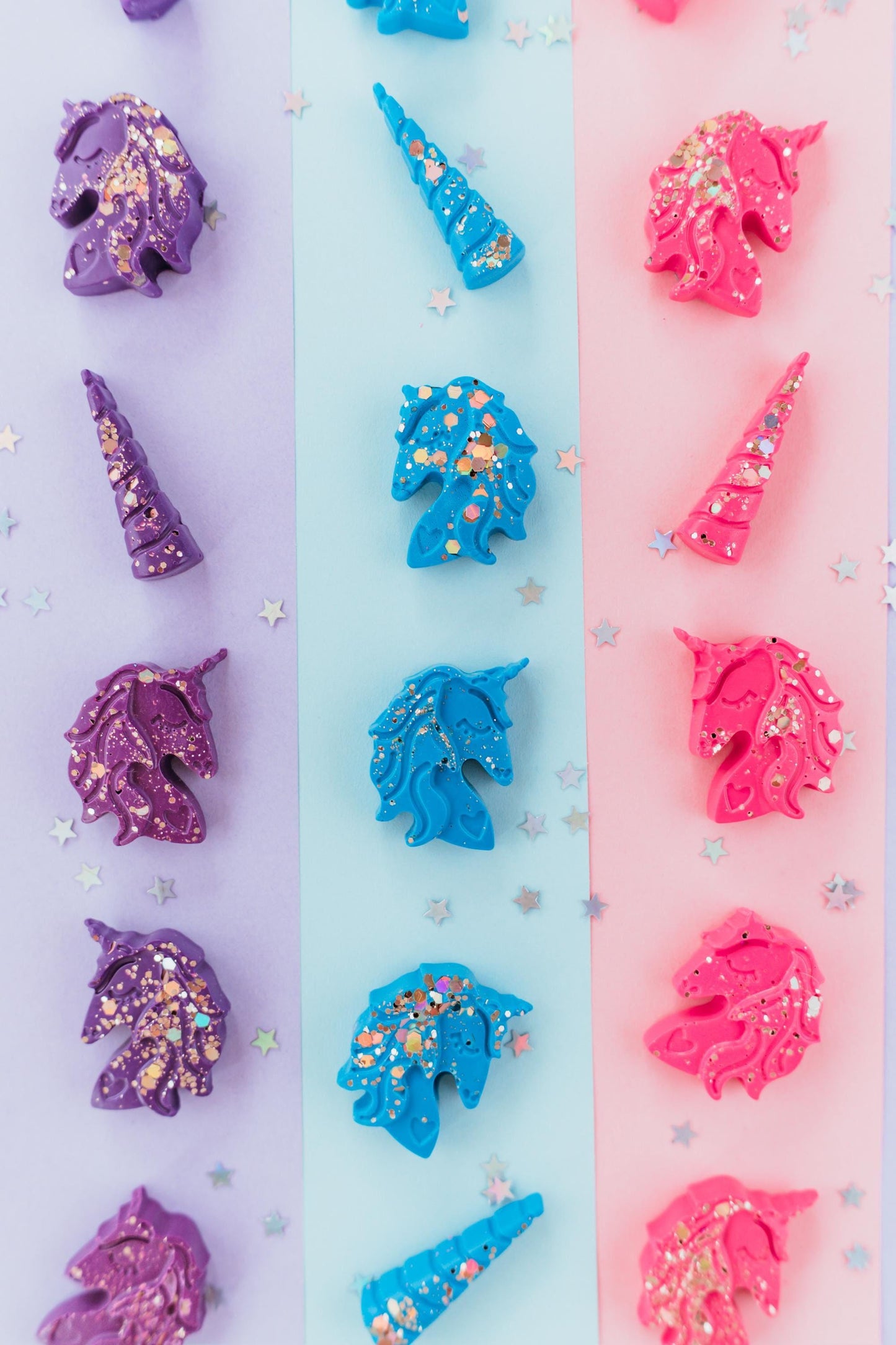 Unicorn Party Favor – Glitter Crayon Set Kid Birthday Gift