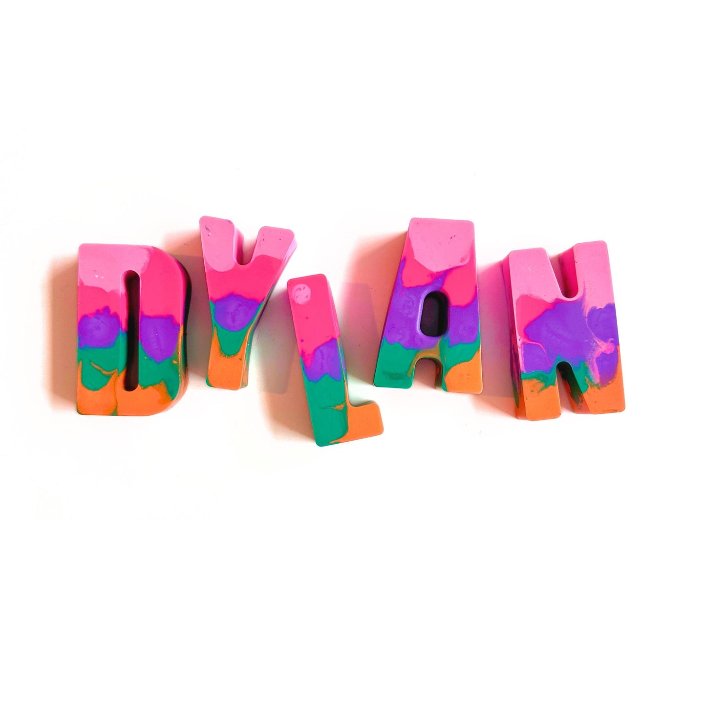 Educational Alphabet Learning Tool Personalized Name Crayon Set Handmade Letter Recognition Toy For Toddlers Preschool Learning Gift Custom Spelling Practice Tool Colorful Name Learning Set Kids Educational Toy Screen Free Learning Activity