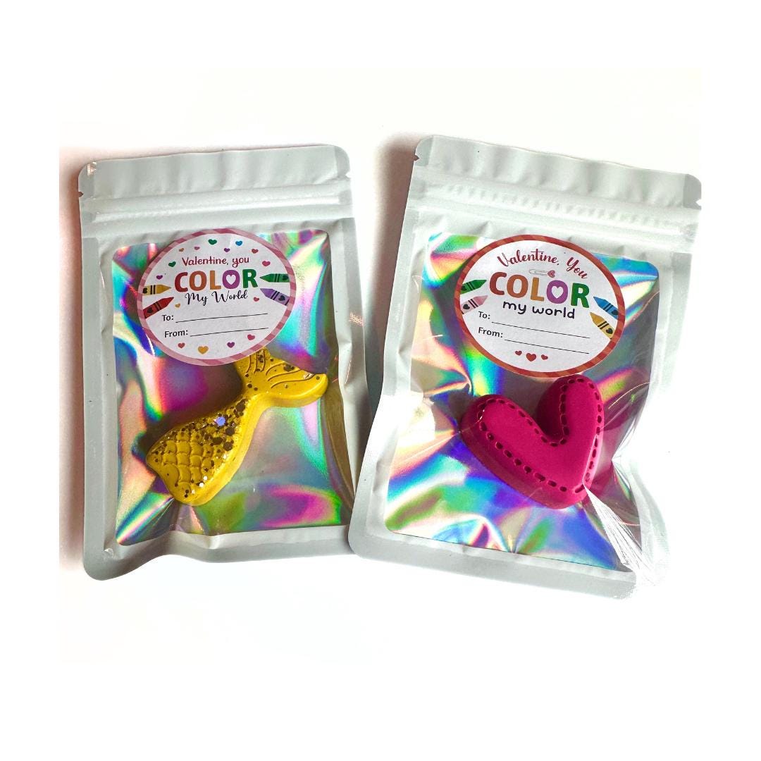 Valentine Classroom Exchange – Noncandy Custom Crayon Party Favor