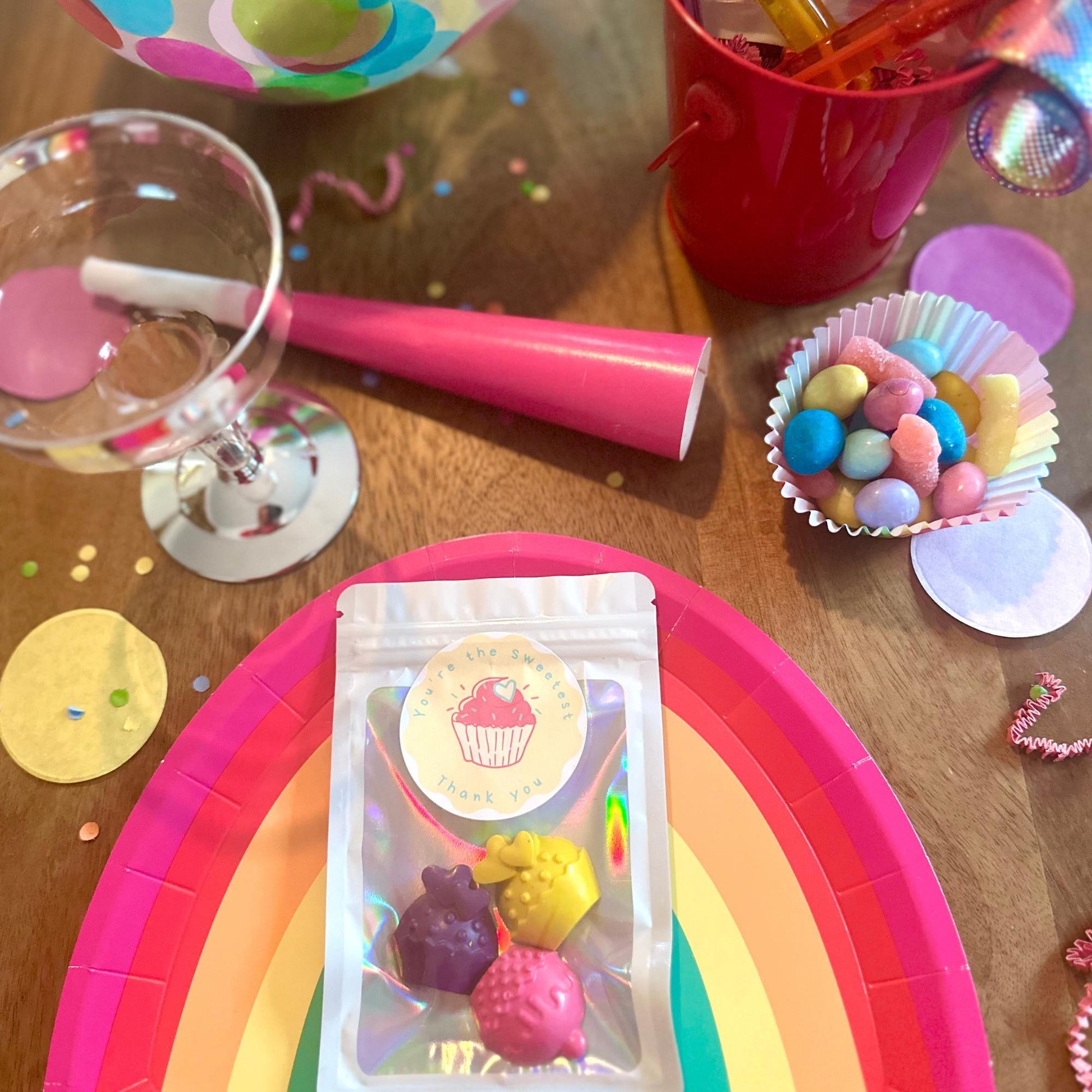 Handmade Crayon Party Favor Bulk Classroom Gift Set Custom Color Design Birthday Goodie Bag Filler Student Reward Thank You Gift Individually Packaged Holographic Bag Non Toxic Safe Kids Creative Activity Preschool Elementary Celebration