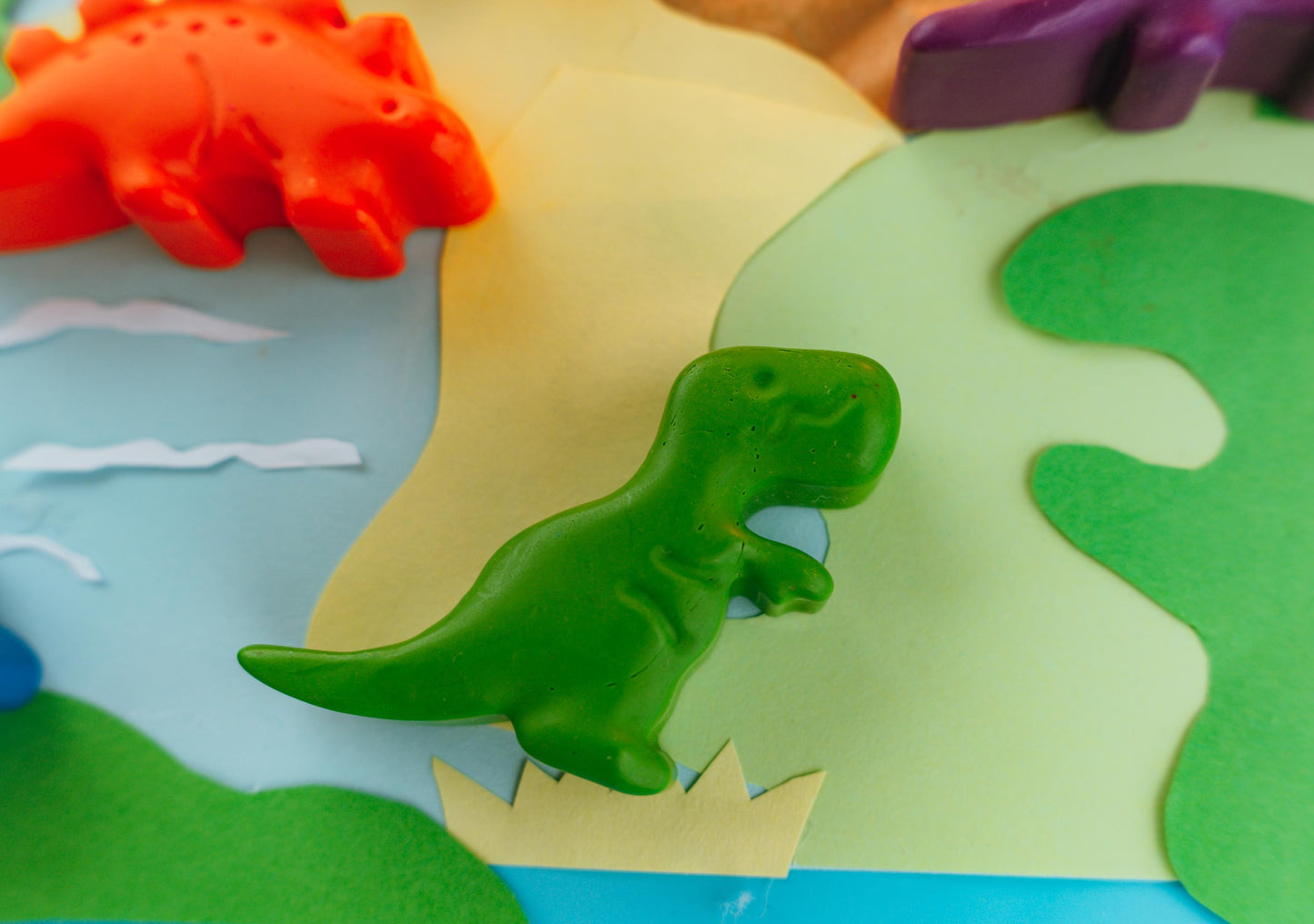 Dinosaur Party Favor – Handmade Shaped Crayons Birthday Gift
