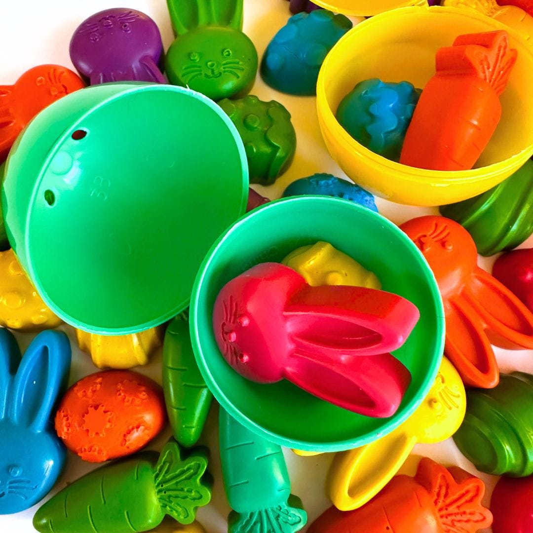 Easter Crayon – Noncandy Handmade Easter Egg Filler for Toddlers