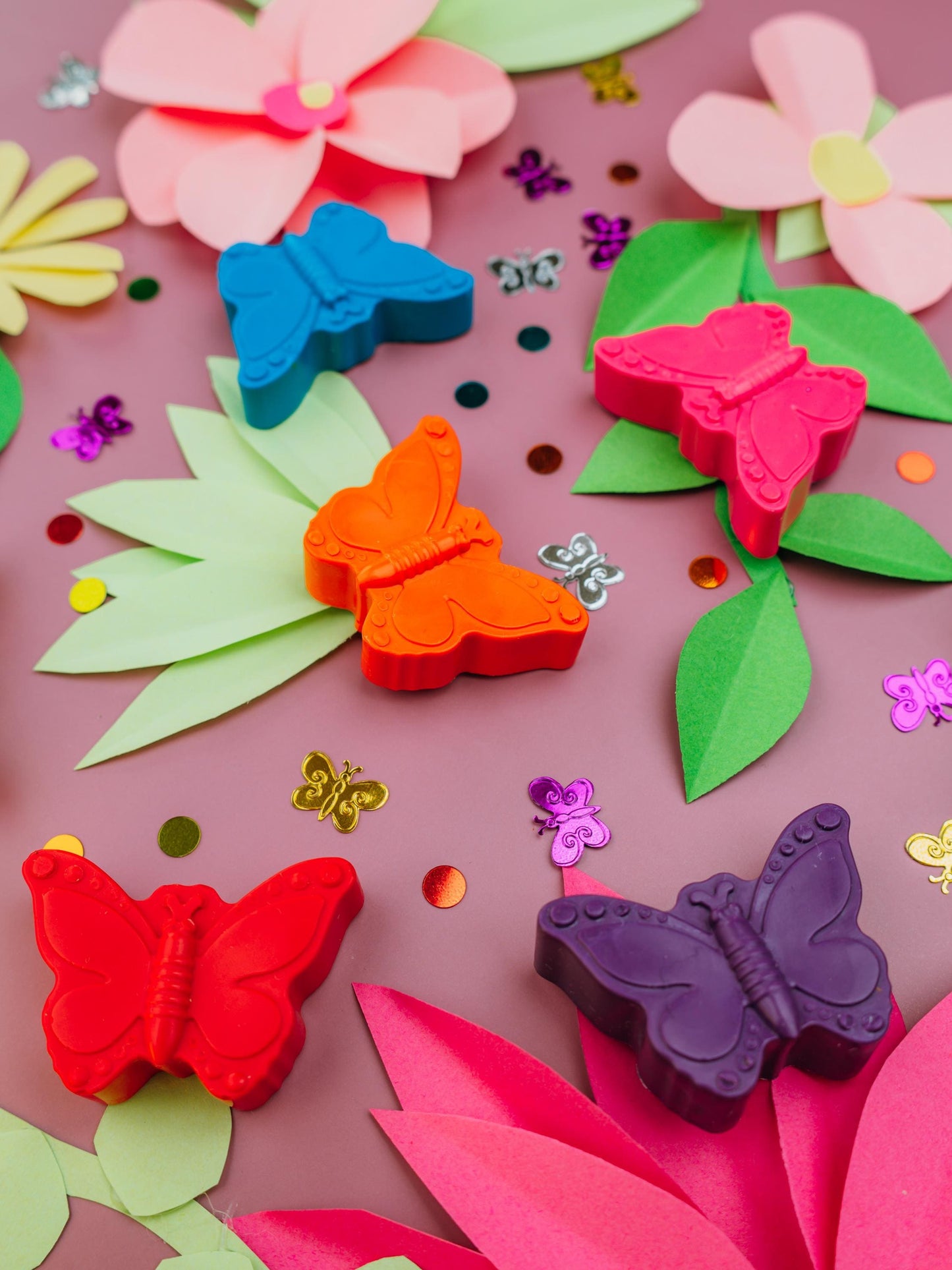 Butterfly Crayon Party Favor – Rainbow Shaped Gift Set for Kids
