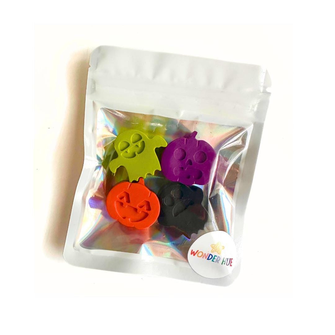 Kids Halloween Activity Crayons Festive Pumpkin Ghost Shape Handmade Party Favors Non Candy Classroom Treats Creative Coloring Gift Bulk Student Handouts Trick Or Treat Alternative October Celebration Supply Novelty Prize Set Fall Festival