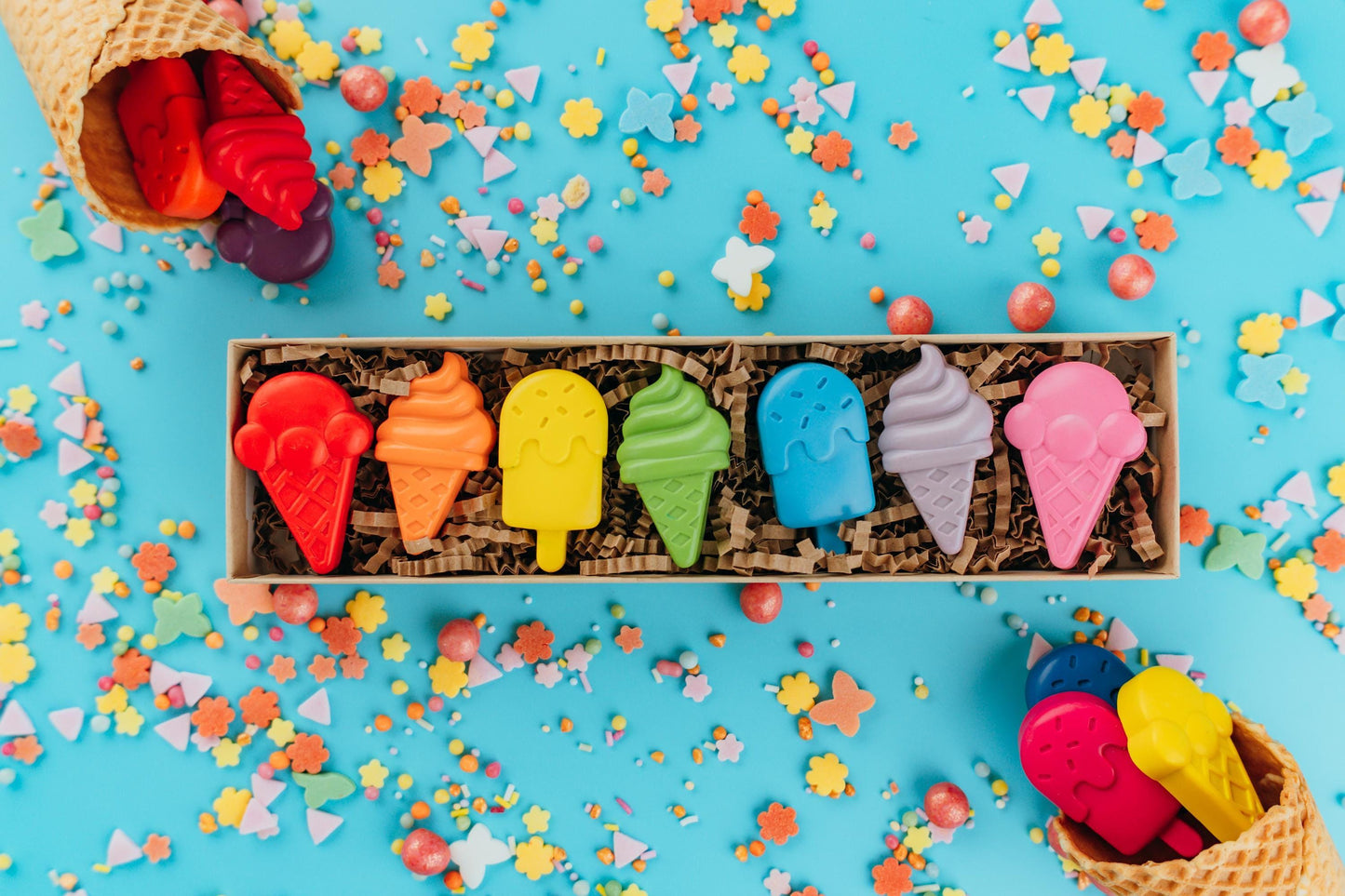 Ice Cream Crayons – Birthday Party Gift or Favor for Kid Coloring Activities