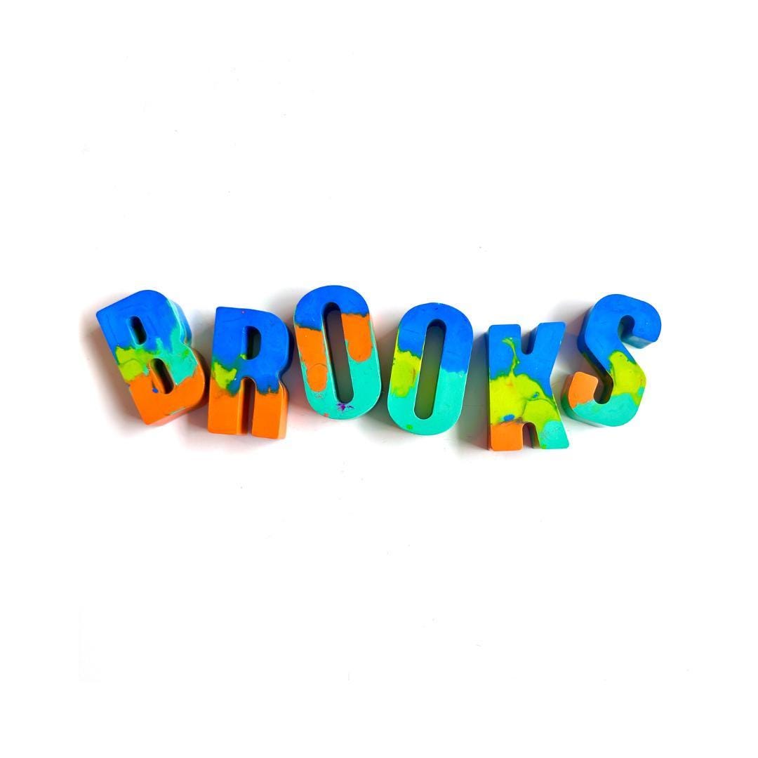 Toddler Name Spelling Practice Tool Custom Crayon Letter Set Personalized Learning Gift Educational Alphabet Recognition Toy Handmade Preschool Learning Tool Kids Name Tracing Activity Colorful Letter Learning Set Custom Educational