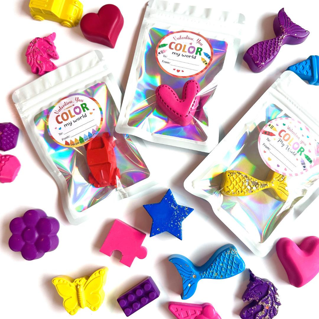 Valentine Classroom Exchange – Noncandy Custom Crayon Party Favor