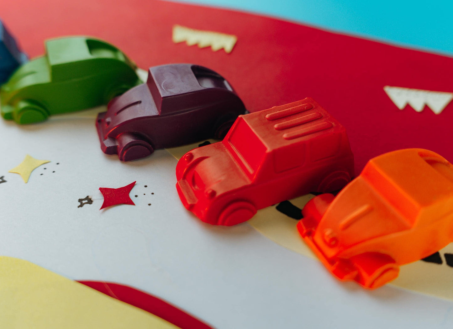 Toddler Gift Set Car Shaped Crayons Creative Play Art Supplies Vehicle Design Rainbow Colors Perfect Birthday Party Favors Non Toxic Wax Safe For Children Hand Poured Small Batch Quality Preschool Classroom Activities Drawing Tools Goody