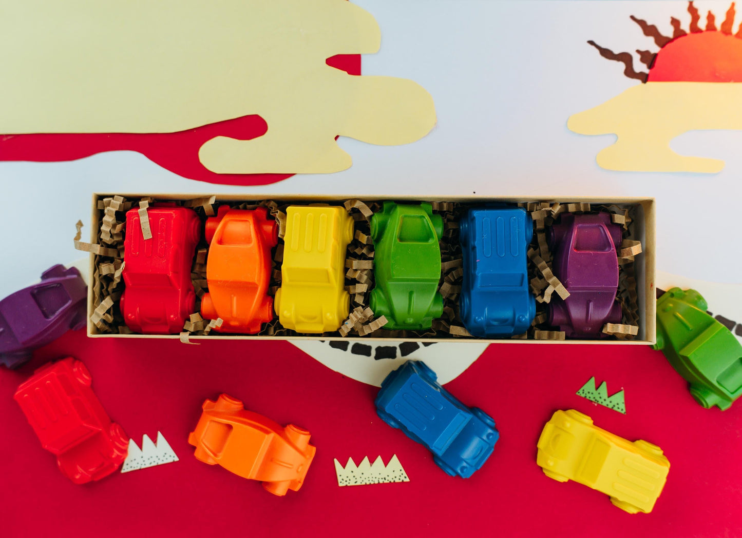 Car Shaped Crayons – Perfect Race Car Party Favors for Toddlers