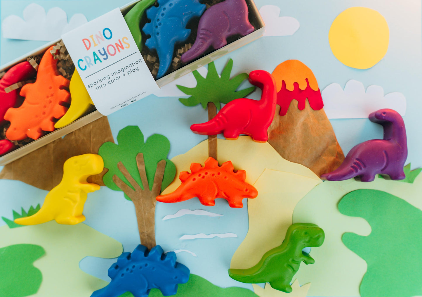 Dinosaur Party Favor – Handmade Shaped Crayons Birthday Gift
