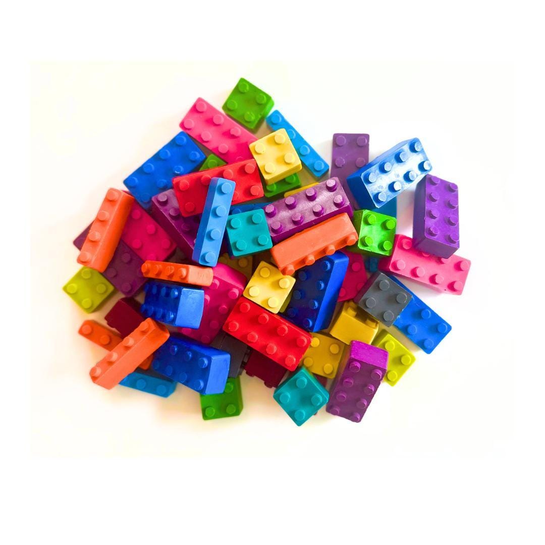 Building Block Crayons – Nontoxic Party Favors for Kids Birthday