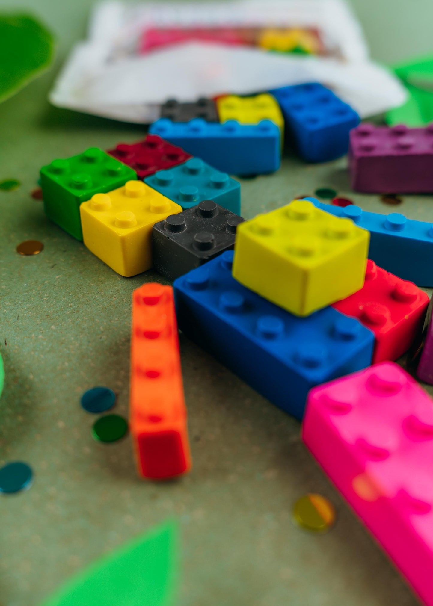 Building Block Crayons – Nontoxic Party Favors for Kids Birthday