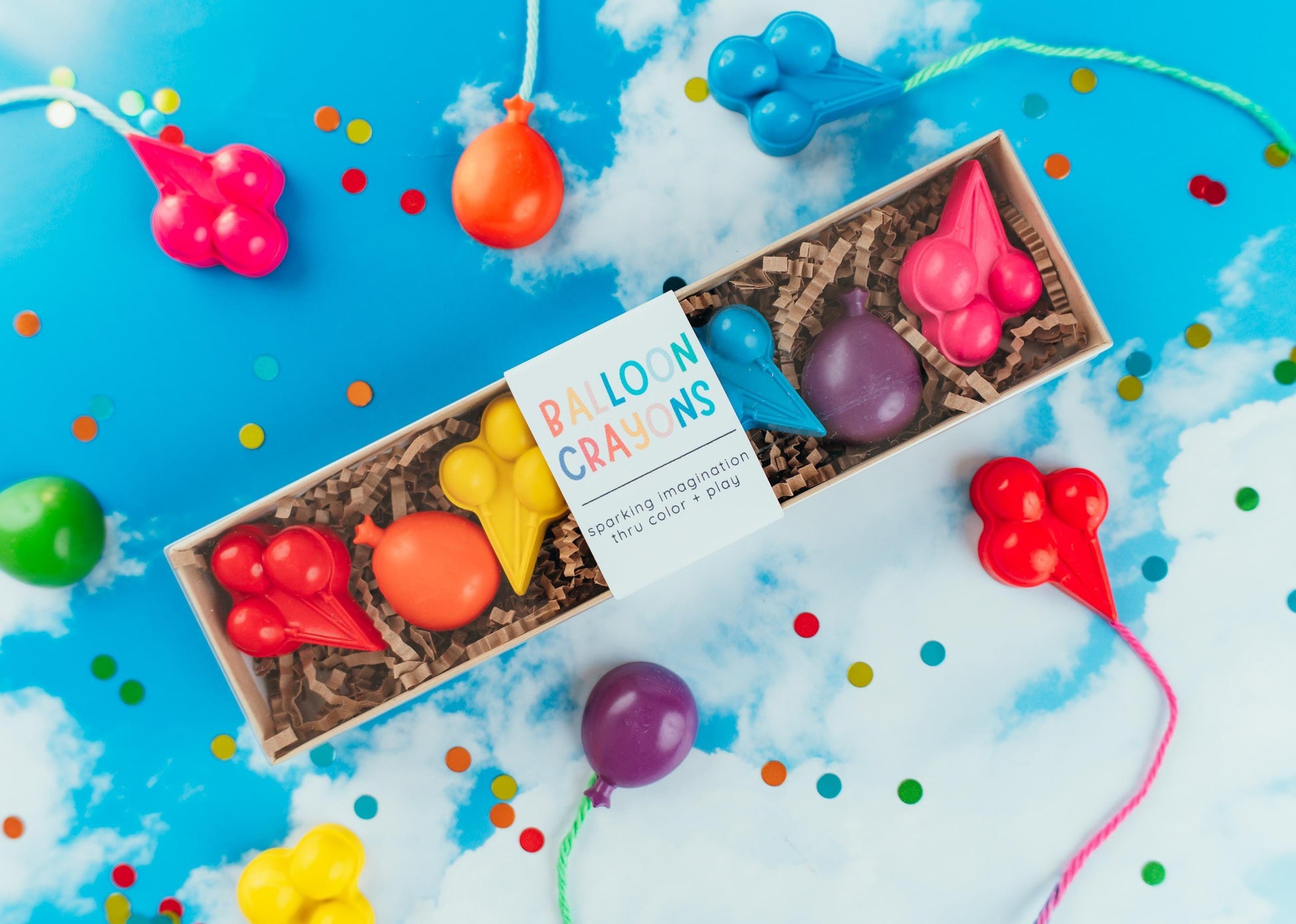 Balloon Shaped Crayons Kids Party Favor Set Non Candy Alternative Birthday Gift Ideas Handmade Novelty Art Supplies Rainbow Colors Toddler Party Bag Filler Items Classroom Reward Gifts Preschool Celebration Goodie Bag Treats Creative Play
