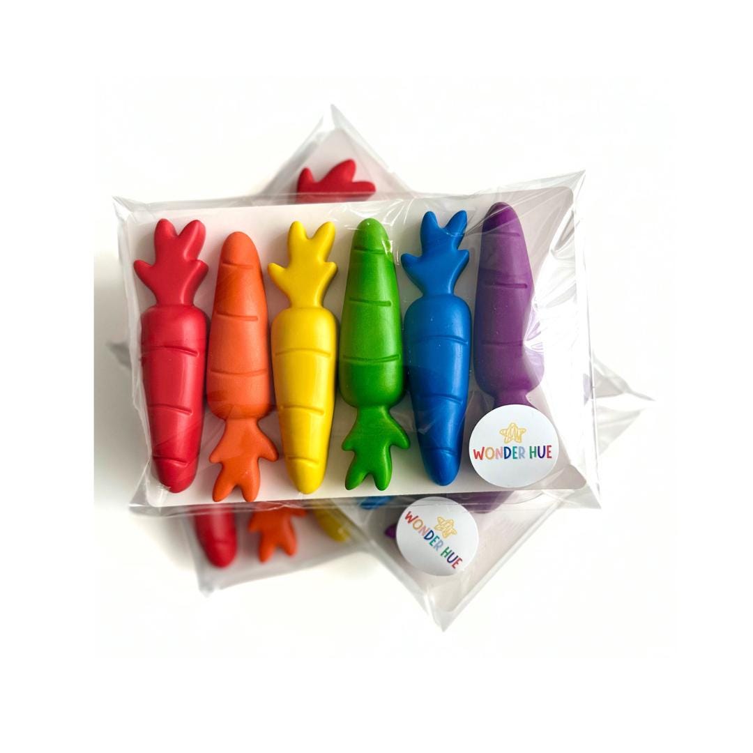 Easter Basket Stuffer – Handmade Carrot Crayons Noncandy Gift