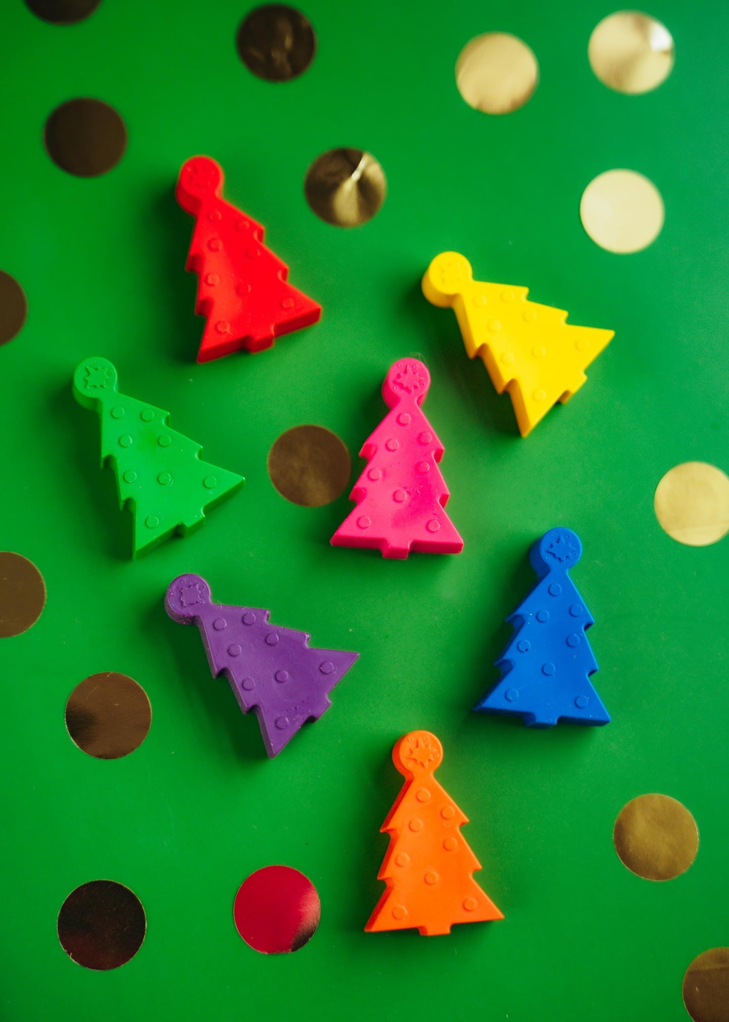 Christmas Tree Crayons – Stocking Stuffers for Kids