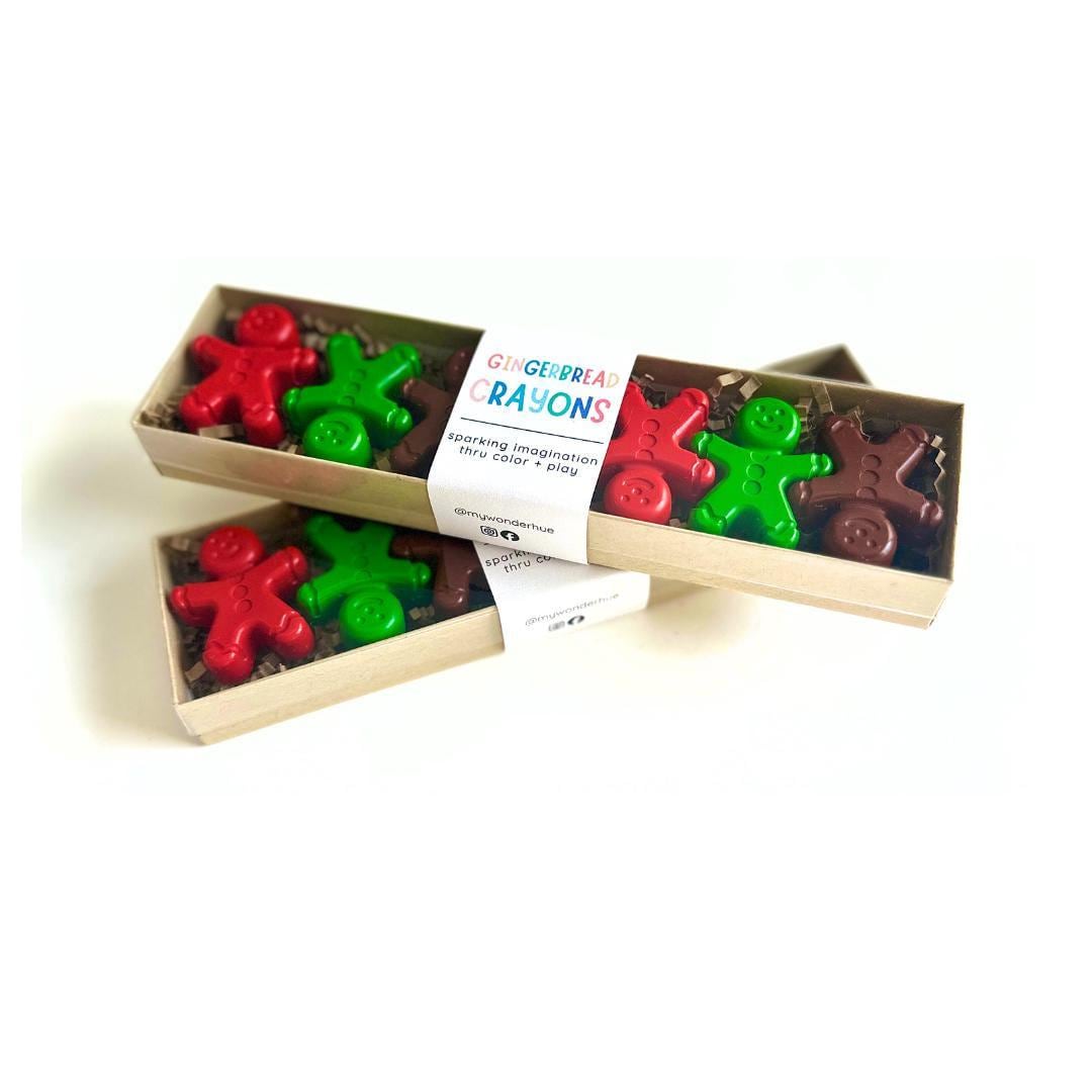 Gingerbread Crayon Set – Handmade Christmas Stocking Stuffer