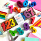 Number Shaped Crayons Educational Learning Tools Preschool Math Toys Counting Activities Number Recognition Practice Rainbow Colors Creative Art Supplies Toddler Learning Activities Hands On Educational Play Screen Free Fun Classroom