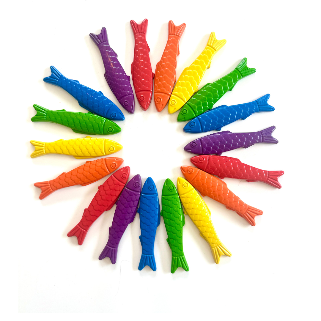 Fish Shaped Crayons